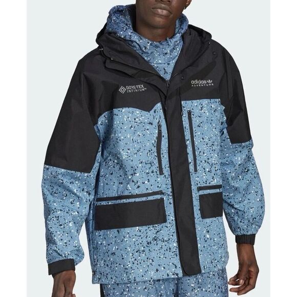 Adidas HK5019 Men Sz M Multi Adventure Winter Allover Print GORE-TEX Jacket - Picture 16 of 16